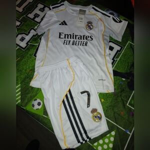 Real Madrid 2025/26 Kids Set With Name RONALDO #7 ☝️⚽️